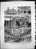 Old Prince Princess Wales Bradford Saltaire Railway Station Bouquet 1882 19th