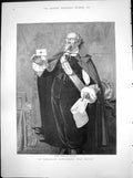 Print An Immediate Settlement Will Oblige JWNicol Caped Gentleman Colour 1880