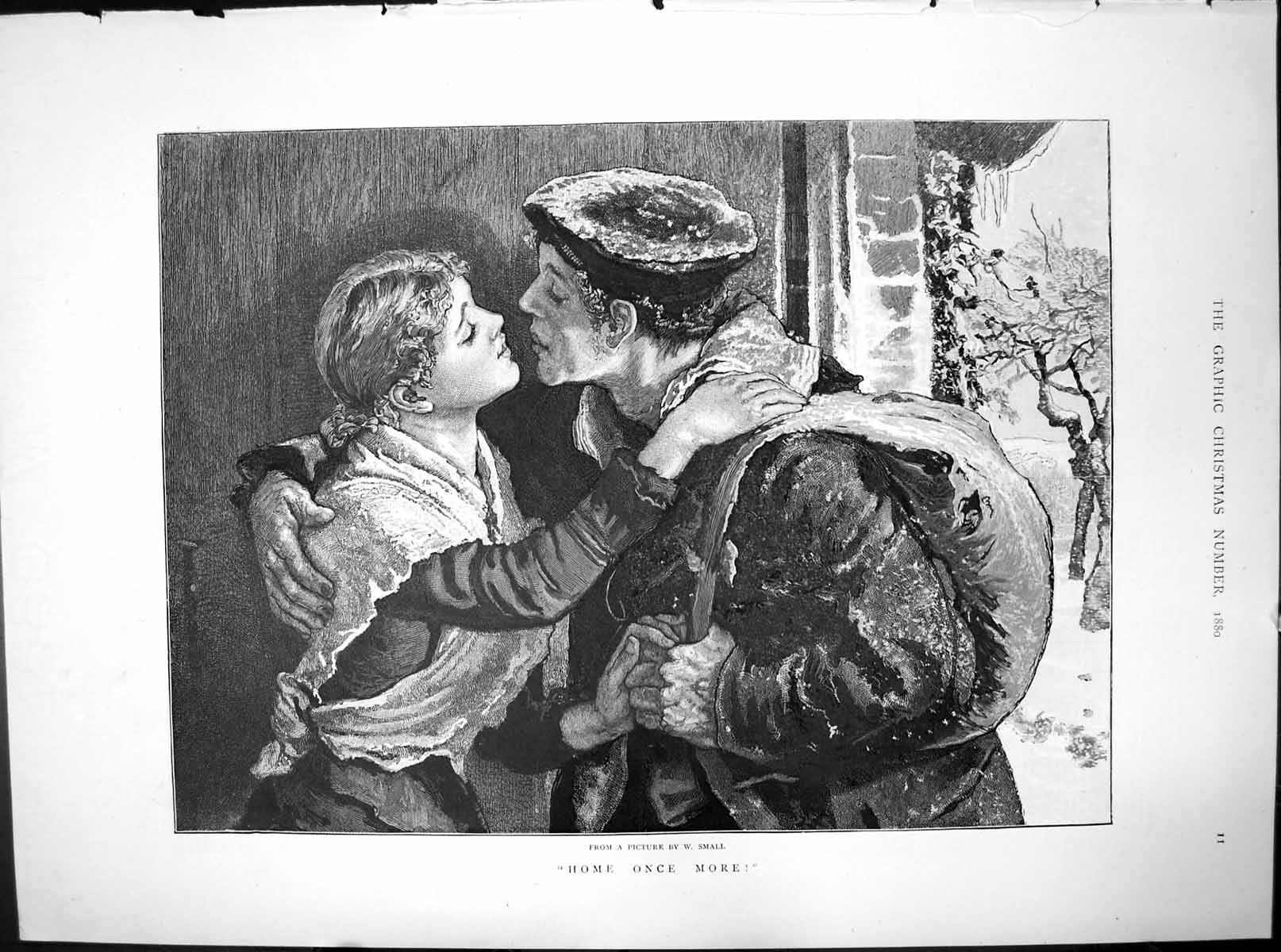 Old Home Once More From Picture W Small Return Navy Wife Colour 1880 Victorian