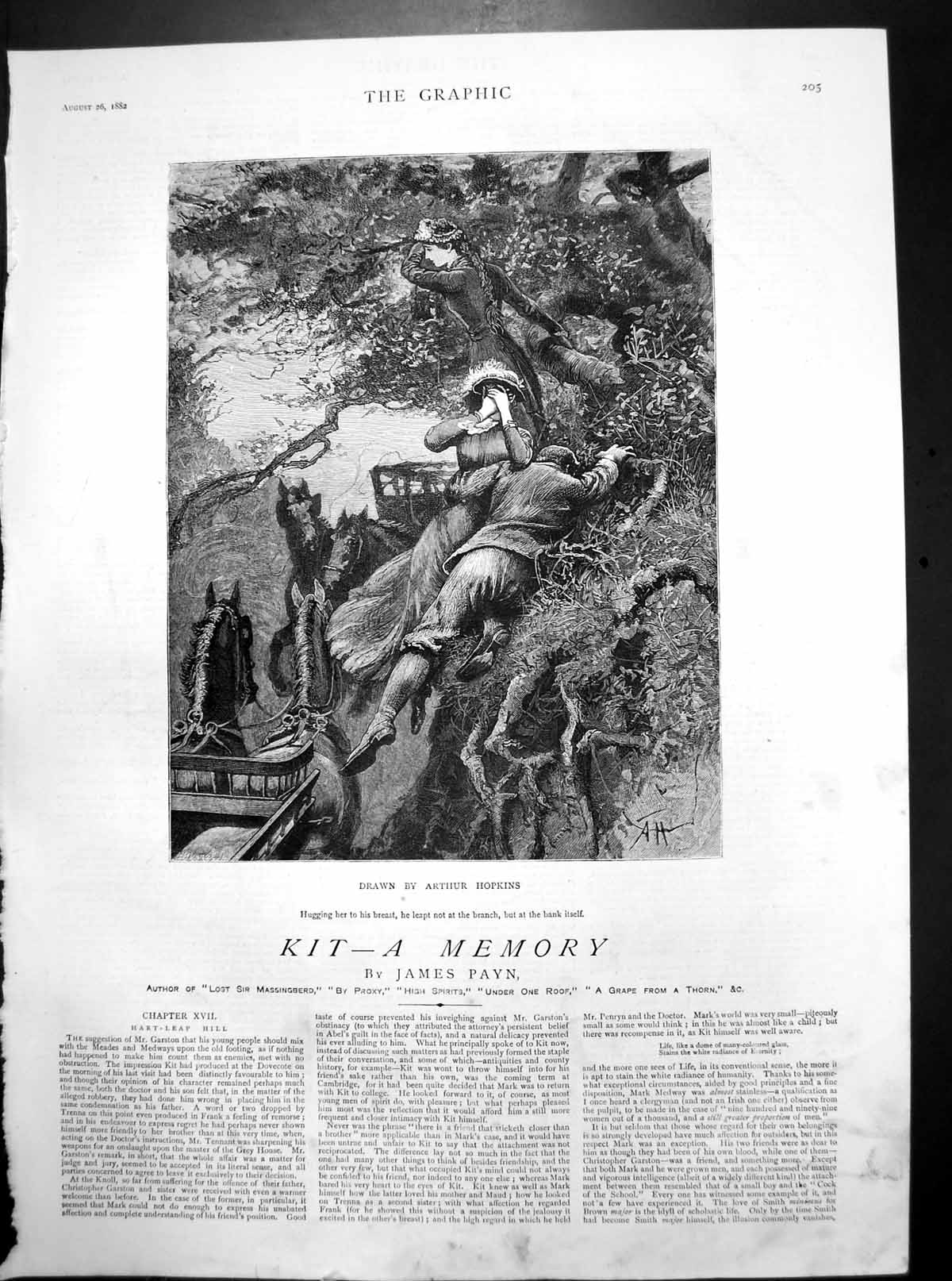 Old Kit ? A Memory Drawn Arthur Hopkins Leap From Carriage Safety 1882 19th
