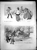 Old Facts And Fancies I Effect Snow Driven Crime Bad Weather Tinted 1882 19th