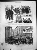 Antique Print War Egypt Post-Office Rifle Volunteers Cetewayo Plymouth 1882