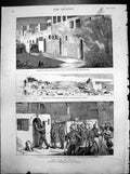 Old War Egypt Searching Arab Villages Arms Loot Fort Ada Destroyed 1882 19th