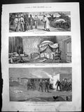 Old War Egypt Occupation Alexandria Egyptian Prisoners Skirmish 1882 Victorian