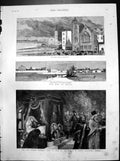 Old War Egypt Scotch Church Bacos Station General Skobeleff State 1882 19th