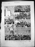 Old Return Troops Egypt Royal Horse Guards (Blue) Docks Barracks 1882 Victorian