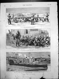 Print War Egypt Tel-El-Kebir Train Cairo HMS Iris Torpedo Boat Attacked 1882