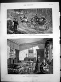 Old Queen Balmoral Afternoon Drive Parasols Drawing Room Tartan 1882 Victorian
