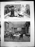 Old Queen Balmoral Morning Walk Beatrice Gillie Dogs Dining Room 1882 Victorian