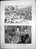Old Print French Operations Dahomey Mr Stanley'S Wedding Westminster 1890 19th