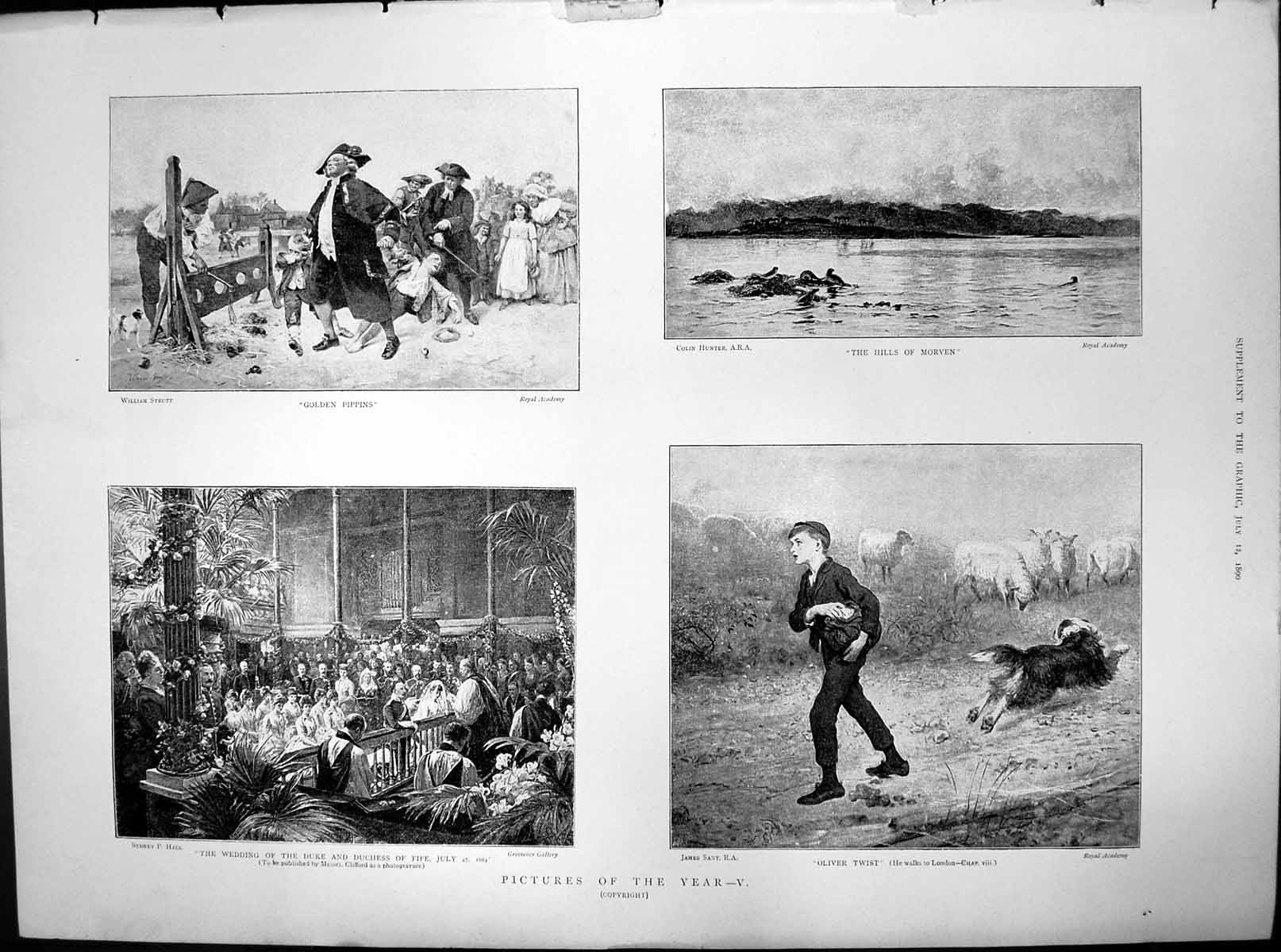 Old Pictures Year V Gen Pippins Morven Wedding Duke Duchess Oliver 1890 19th