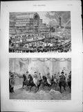 Print Unionist Fete Crystal Palace Musical Ride 1St Prussian Life Guards 1890