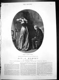 Print Kit ? A Memory Drawn Arthur Hopkins Lady Adjusts Hair Gent Seated 1882