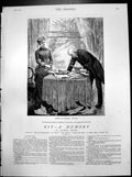 Old Kit ? A Memory Drawn Arthur Hopkins Mr Penryn Newspaper Pieces 1882 19th