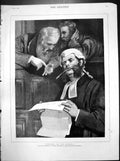 Antique Print Counsel For The Defence From Painting J Morgan Law Court 1882