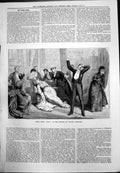 Old Scene Duty Prince Wales'S Theatre Lady Fainted Chair Onlookers 1879 19th