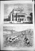 Old New Opera House Frankfort Exterior Hot Scent Hounds Following 1880 19th