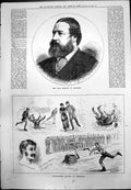 Old Late Marquis Anglesey Championship Skating Cambridge ST Dadd 1880 Victorian