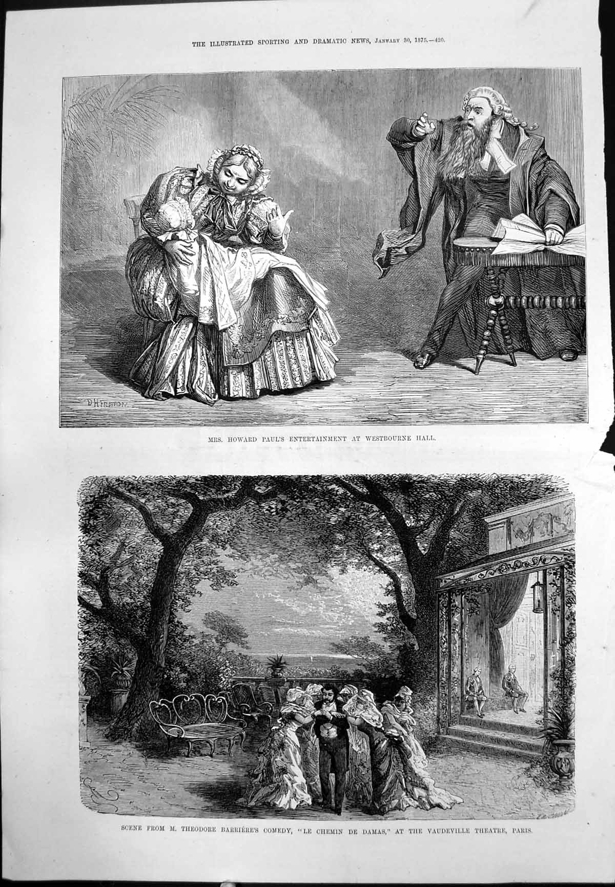 Old Mrs Howard Paul Westbourne Hall MT Barrieres Le Chemin De Damas 1875 19th