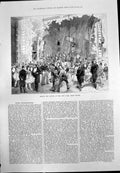 Print Behind Scenes New Paris Opera House Scenery Props Lighting Actors 1875