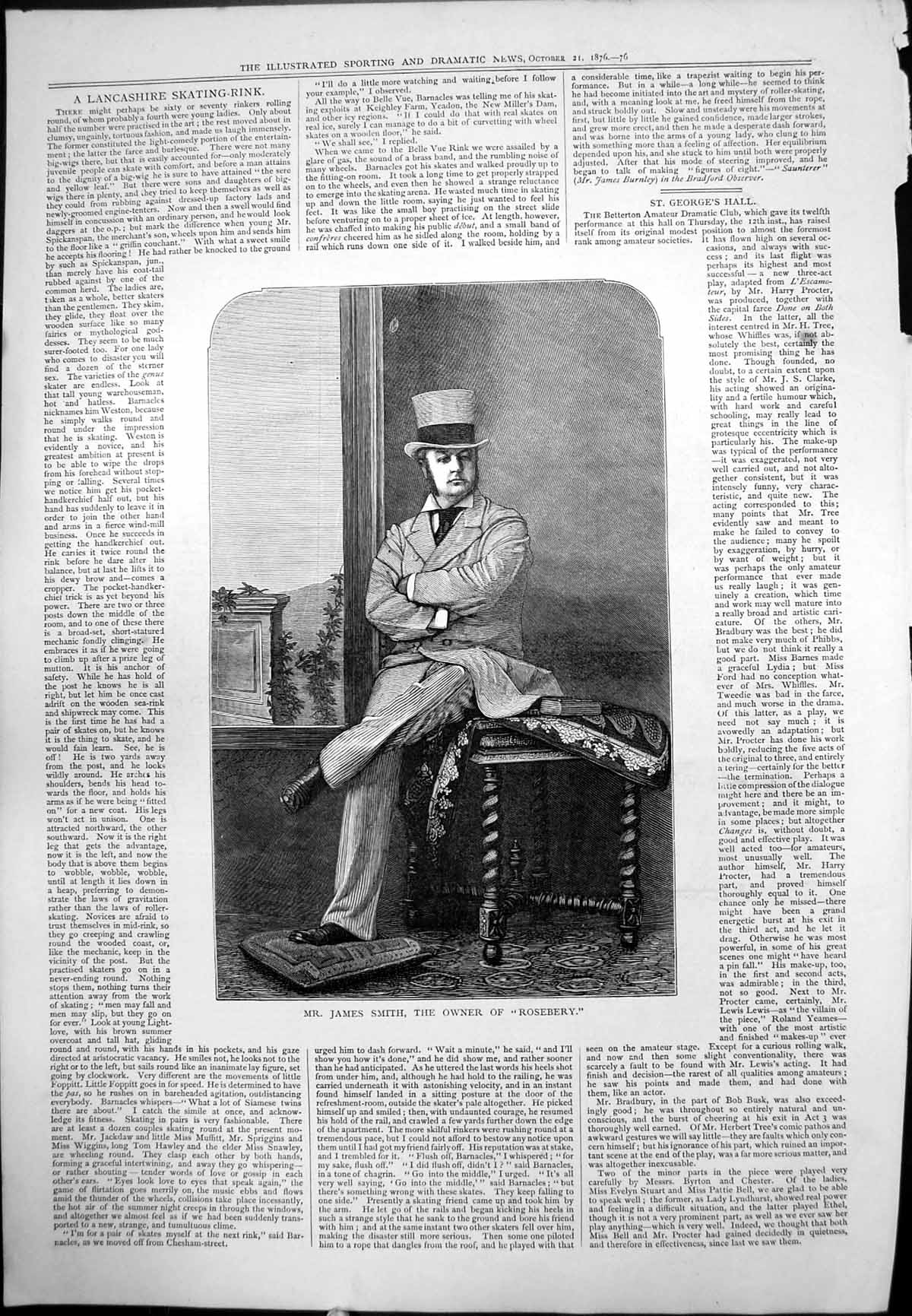 Old Mr James Smith Owner Roseberry Seated Portrait Brocade Cushion 1876 19th