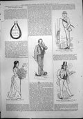 Antique Print Captious Critic Mrs John Wood Florence Desmond Mr Honey 1876 19th