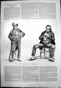 Old Late Frederick Lemaitre Robert Macaire Portraits In Character 1876 19th