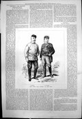 Old Pen Pencil War A Forbes F Villiers Moustached Gentlemen Artists 1876 19th