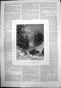 Old Troop Hungry Desperate Wolves Pack Follow Mans Footsteps Snow 1876 19th
