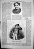 Old Mr Basil Young Portrait W Oxberry Character Hat Coat Waistcoat 1877 19th