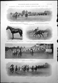 Print Sandown Park 1St Summer Meeting Racing Horses Wellington Handicap 1900