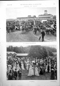 Old Scenes Ascot Coaches Leaving Last Race Paddock Ladies Gentlemen 1900 20th