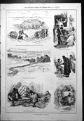 Old Clouds Illustrations Story Balloon Dismantled Lady Carriage 1879 Victorian