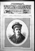 Old Late Miss Minnie Walton Frontispiece Portrait Fur Jacket Brooch 1879 19th
