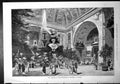 Old Print Vestibule International Exhibition Munich Fountain Statue Plants 1879