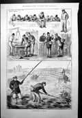 Print Salmon Fishing Ireland Galway Bridge Water Bailiff Weighing Flies 1879