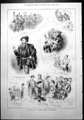 Old Sketches Calvert Benefit Manchester Melancholy Jacques Taylor 1879 19th