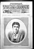 Print Miss Emma Thursby Frontispiece Portrait Crucifix Lace Edged Dress 1879