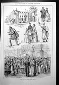 Old Print Opening New Sadler'S Wells Theatre Rob Roy 1779 Macgreggor 1879 18th