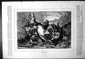 Antique Old Print Otter Hunting Caught Neck Dogs Water Reeds Riverbank 1879