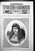 Old Miss Emilie Petrelli Portrait Frontispiece Long Hair Necklace 1879 19th