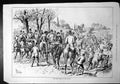 Old Print First Meet Season Sturgiss Carriages Top Hats Horses Crowd 1879 19th