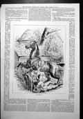 Old Horse Throws Rider Small Fence Jump Crushed Top Hat Sturgiss 1879 Victorian