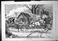 Old For Life Or Death Firefighters Rushing House Horses Carriage 1879 Victorian