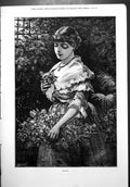 Old Peace Davidson Knowles Woman Necklace Armful Flowers Foliage 1879 Victorian