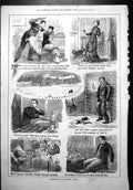 Print Christmas Haunted House Mistletoe Butler Spirits Squire HF Dollman 1879