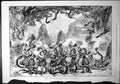 Antique Print Scene Enchanted Princess Standard Theatre Dancing Snakes 1877