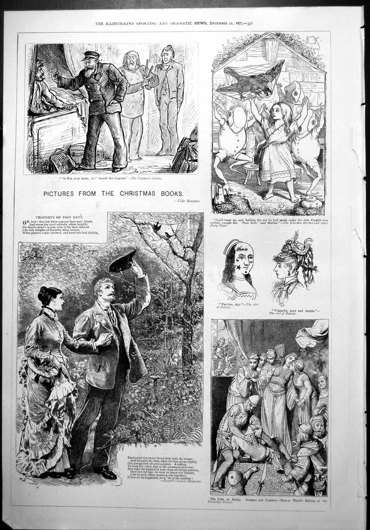 Old Pictures From Christmas Books Captain'S Cabin Chicken Market 1877 Victorian