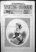 Old Mdlle Lisa Perdi Her Majest'S Opera Frontispiece Study Oval 1877 Victorian