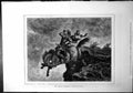Antique Print Leap Fieramosca Drawn Filippo Paalizzi Horse Rider Cliff Edge